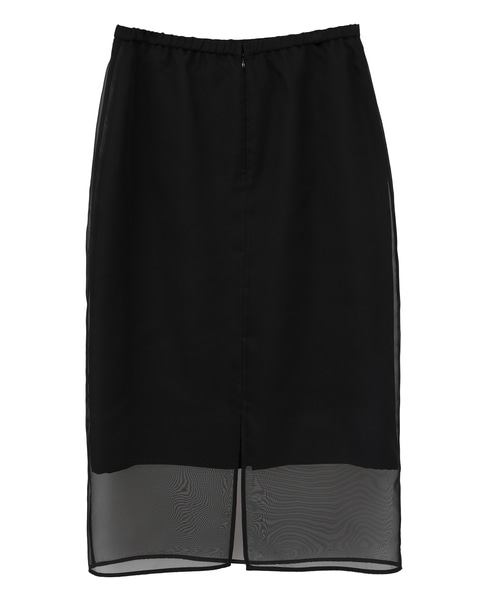 オーガンジータイトスカート 詳細画像 ブラック 2