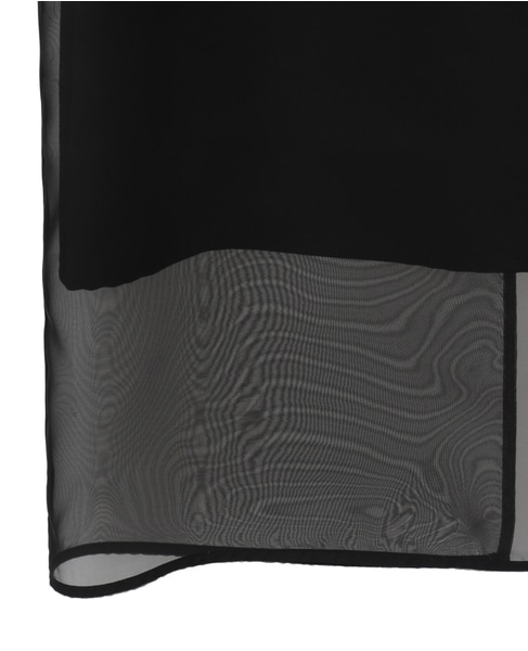 オーガンジータイトスカート 詳細画像 ブラック 5