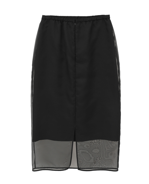 オーガンジータイトスカート 詳細画像 ブラック 8