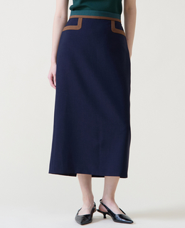 カラーブロックタイトスカート