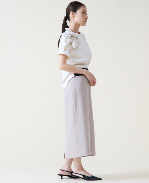 カラーブロックタイトスカート 詳細画像 グレージュ 6