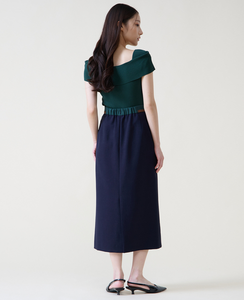 カラーブロックタイトスカート 詳細画像 ネイビー 5