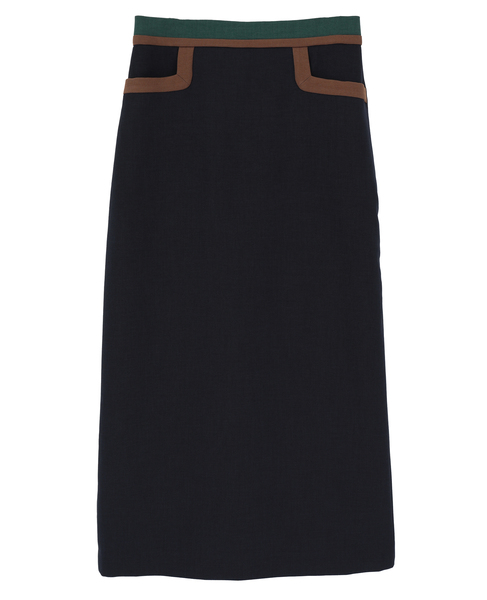 カラーブロックタイトスカート 詳細画像 ネイビー 8