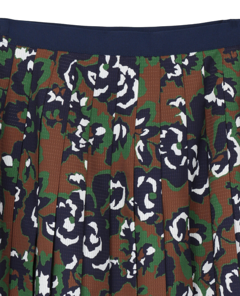 オールドローズプリントプリーツスカート 詳細画像 ブラウン 8