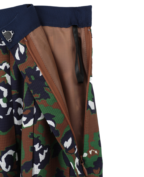 オールドローズプリントプリーツスカート 詳細画像 ブラウン 9