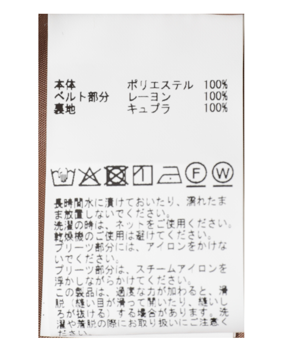 オールドローズプリントプリーツスカート 詳細画像 ブラウン 17