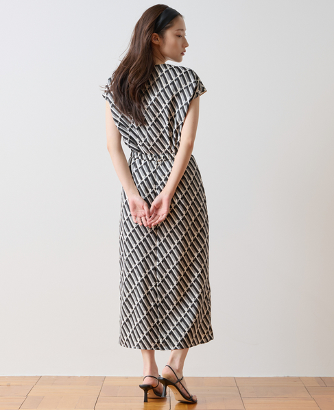 トリコロールプリントナロースカート 詳細画像 ブラック系 3