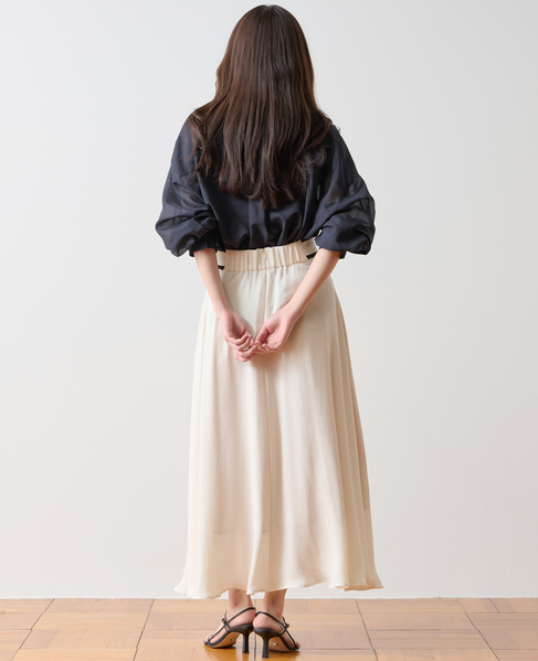 バイカラースカート 詳細画像 アイボリー 6