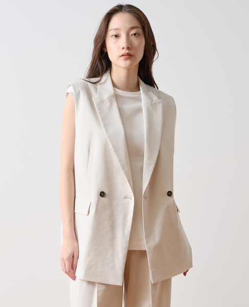 ダブルテーラードジレ 詳細画像 アイボリー 5