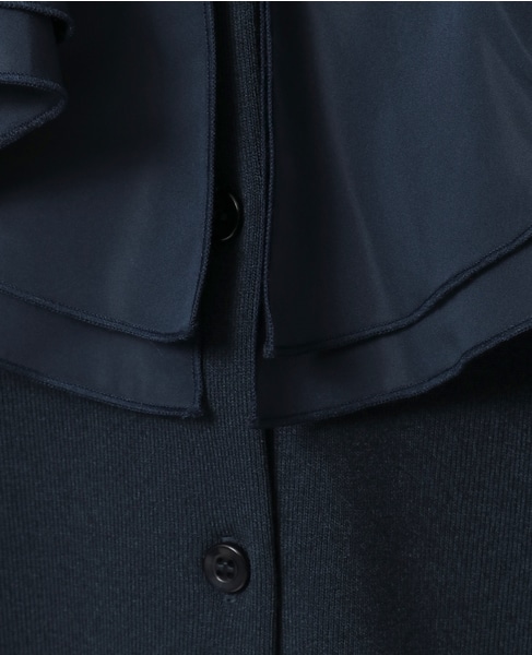 フリルカラーカーディガン 詳細画像 ネイビー 6