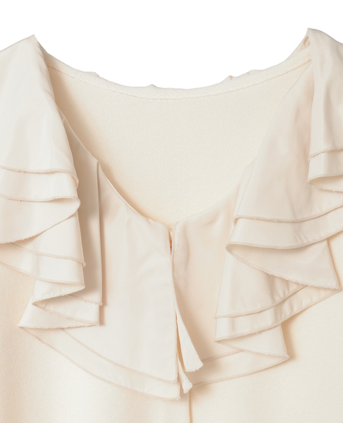 フリルカラーカーディガン 詳細画像 アイボリー 3