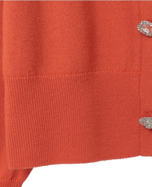 ビジューボタンカーディガン 詳細画像 オレンジ 13