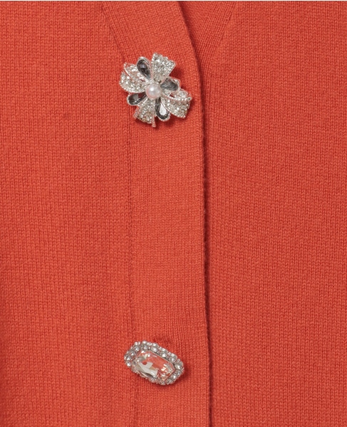 ビジューボタンカーディガン 詳細画像 オレンジ 14