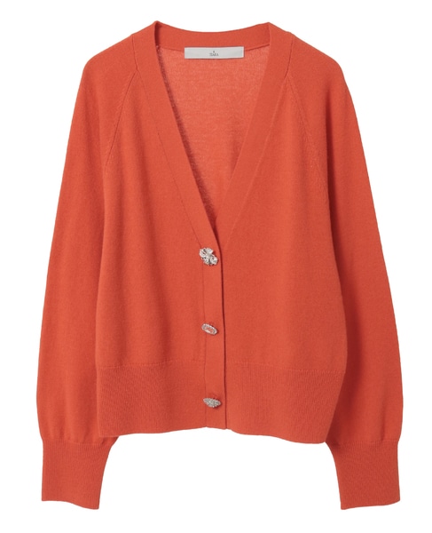 ビジューボタンカーディガン 詳細画像 オレンジ 9