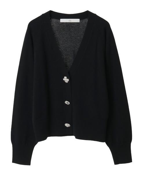 ビジューボタンカーディガン 詳細画像 ブラック 5