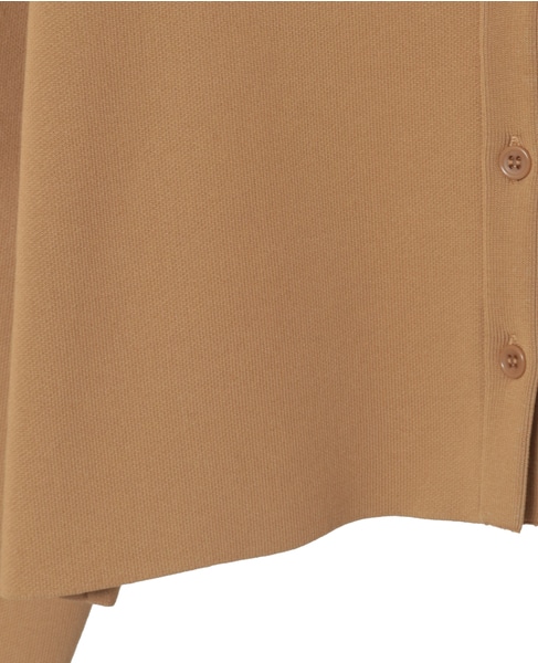 バイカラーポロニットカーディガン 詳細画像 ベージュ×ブラック 11