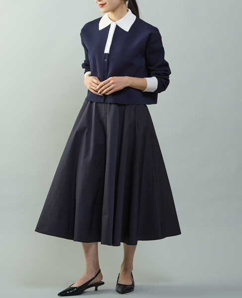 バイカラーポロニットカーディガン 詳細画像 ネイビー×ホワイト 4