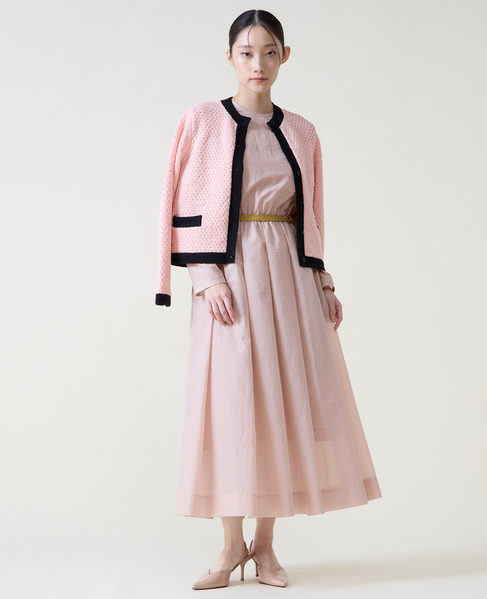 ジオモチーフニットジャケット 詳細画像 ピンク 20