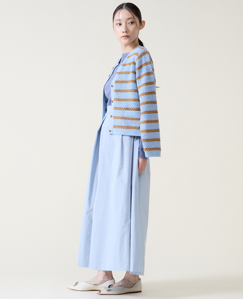 ジオモチーフニットジャケット 詳細画像 ブルー 10