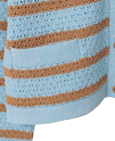 ジオモチーフニットジャケット 詳細画像 ブルー 15