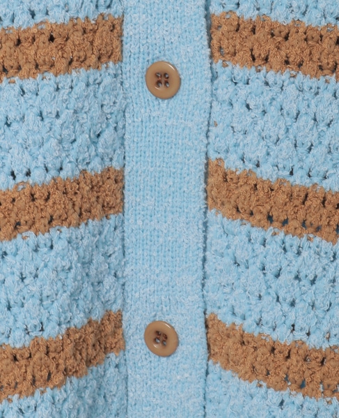 ジオモチーフニットジャケット 詳細画像 ブルー 16