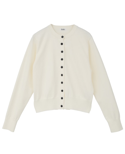 アクセントボタンカーディガン 詳細画像 ホワイト 6