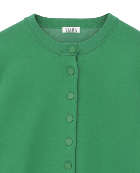 アクセントボタンカーディガン 詳細画像 グリーン 6