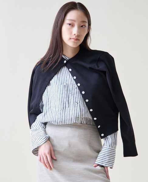 アクセントボタンカーディガン 詳細画像 ブラック 6