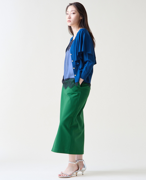 Vネックケープニット 詳細画像 ブルー 10