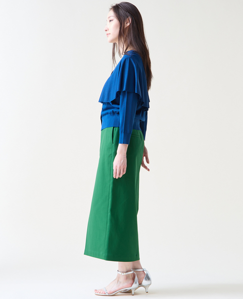 Vネックケープニット 詳細画像 ブルー 5