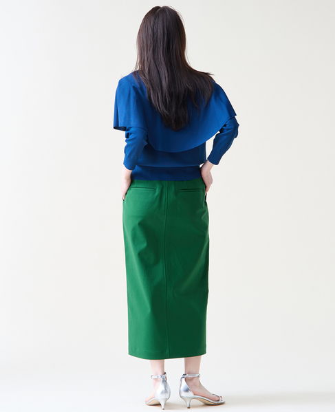 Vネックケープニット 詳細画像 ブルー 6