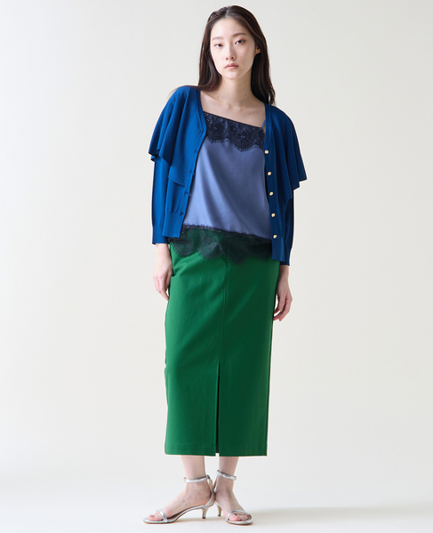 Vネックケープニット 詳細画像 ブルー 9