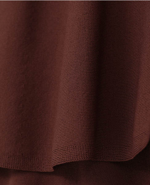 Vネックケープニット 詳細画像 ブラウン 12