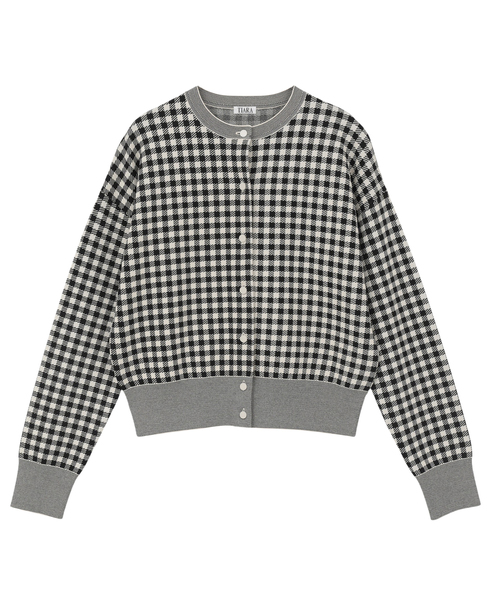 ギンガムカーディガン 詳細画像 アイボリー 14