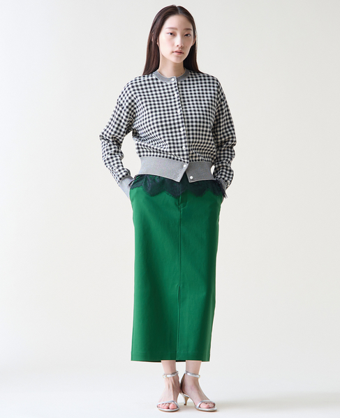 ギンガムカーディガン 詳細画像 アイボリー 3