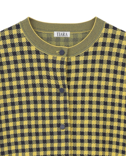 ギンガムカーディガン 詳細画像 イエロー 3