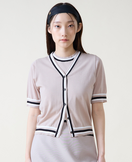 トリプルラインカーディガン