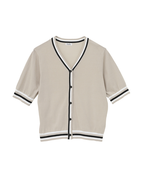 トリプルラインカーディガン 詳細画像 ベージュ 6