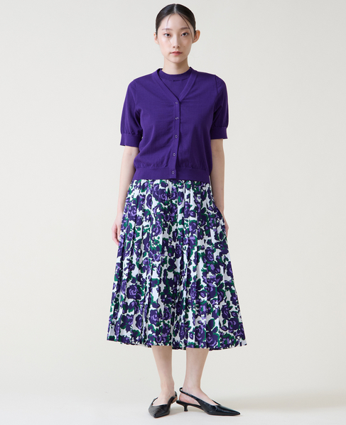 トリプルラインカーディガン 詳細画像 パープル 2