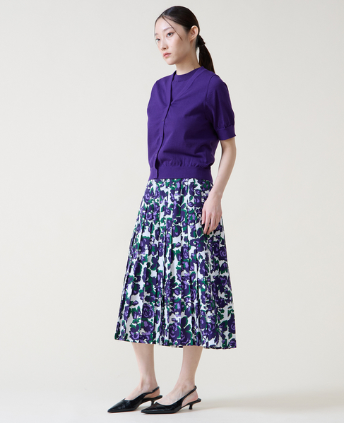 トリプルラインカーディガン 詳細画像 パープル 3