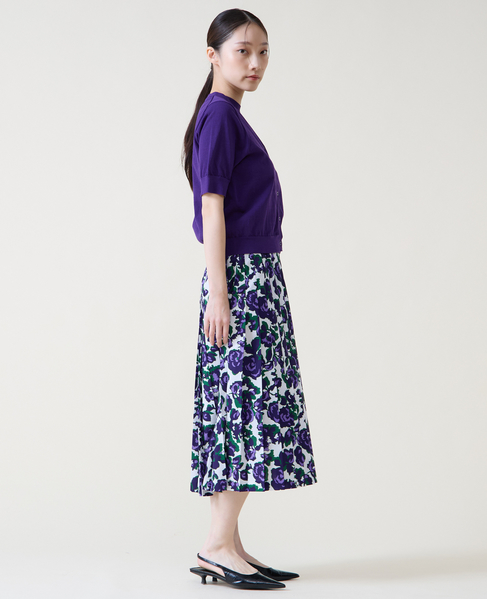 トリプルラインカーディガン 詳細画像 パープル 4