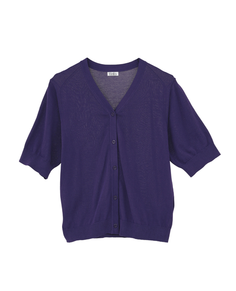 トリプルラインカーディガン 詳細画像 パープル 6