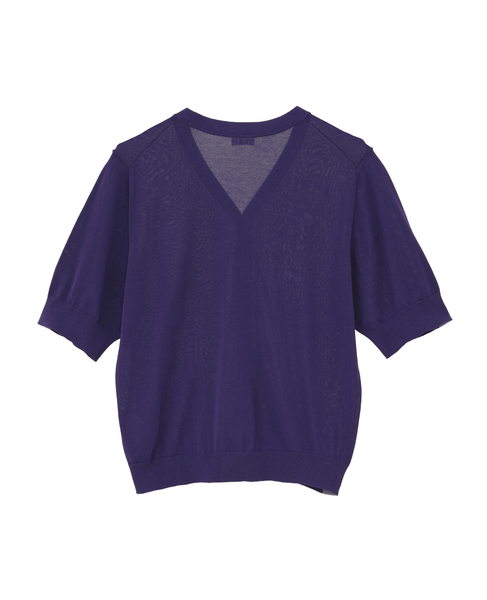 トリプルラインカーディガン 詳細画像 パープル 7