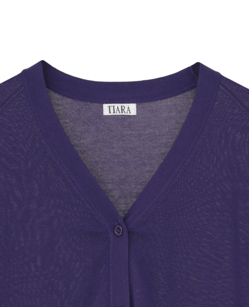 トリプルラインカーディガン 詳細画像 パープル 8