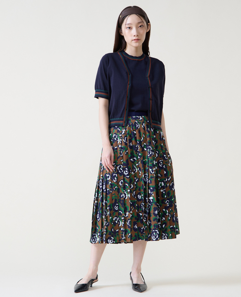 トリプルラインカーディガン 詳細画像 ネイビー 2