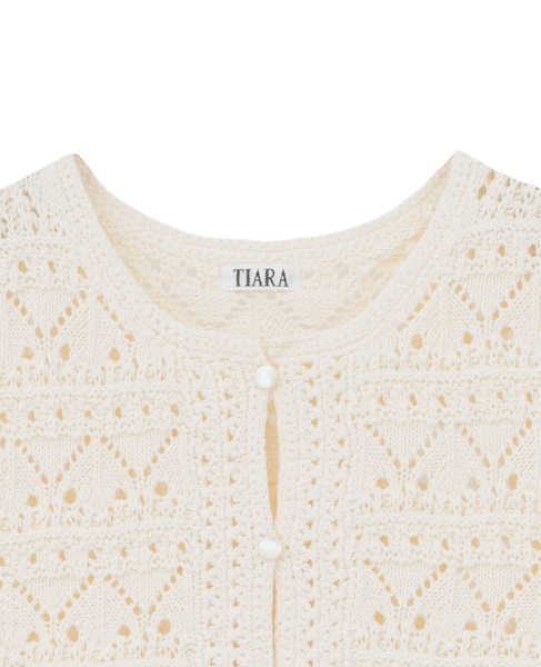 クロシェライクベスト 詳細画像 アイボリー 7