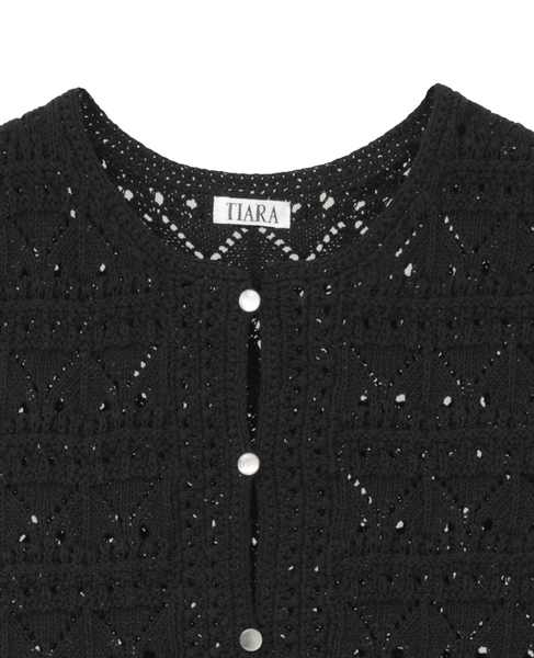 クロシェライクベスト 詳細画像 ブラック 3