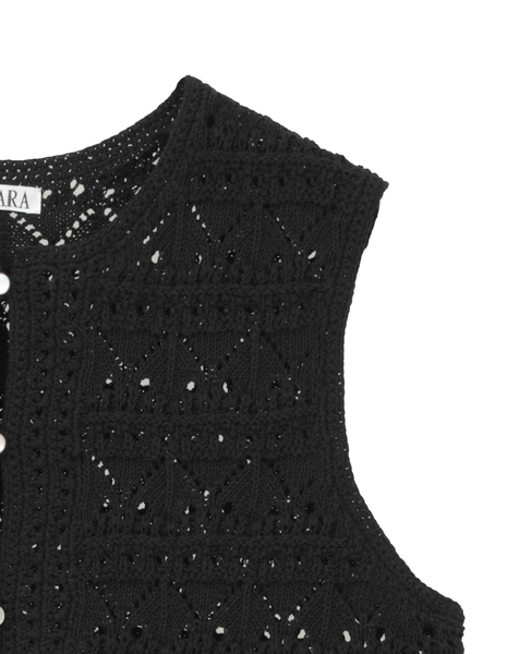 クロシェライクベスト 詳細画像 ブラック 4