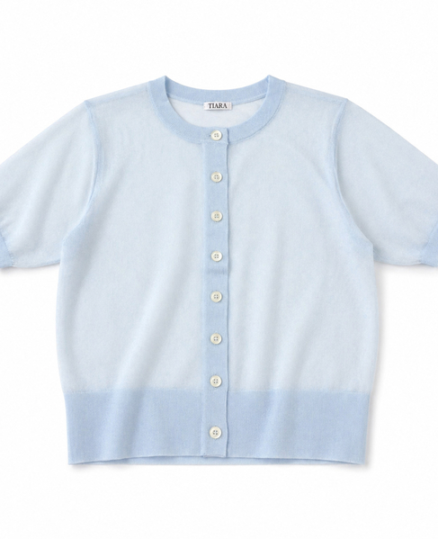 シアーカーディガン 詳細画像 サックス 1