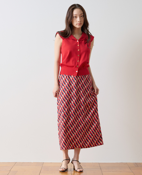 ビッグカラーニット 詳細画像 レッド 2